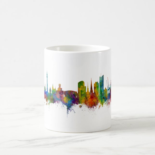 Taza De Café Dortmund Germany Skyline (Centro)