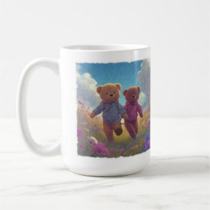 Taza De Café Dos amigos ositos de peluche lindos 