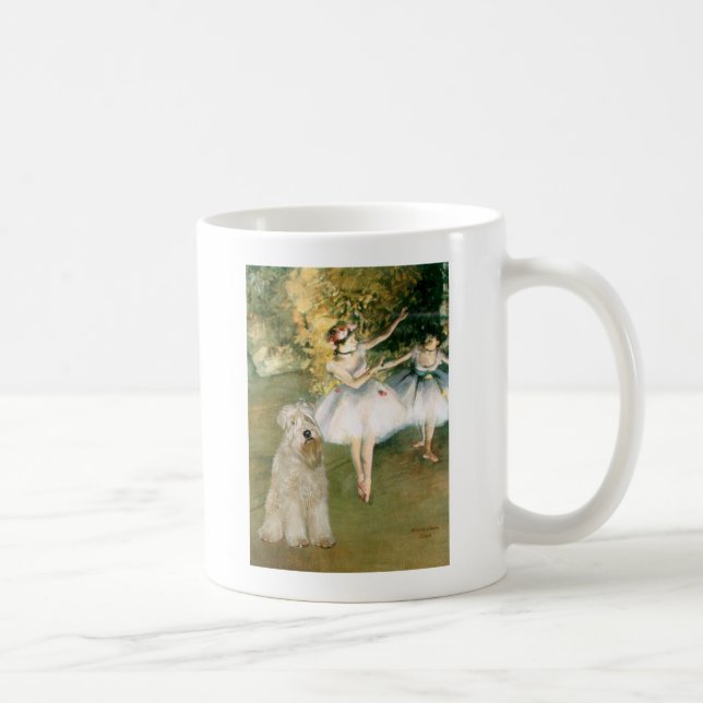 Taza De Café Dos Bailarines - Wheaten Terrier 7 (Derecha)