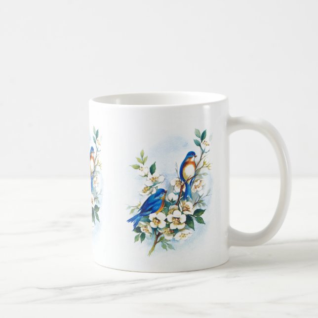 Taza De Café Dos Bluebirds (Derecha)