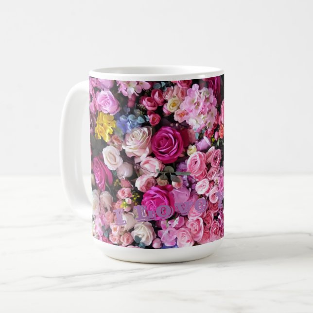 Taza De Café Dos canciones rosas de amor (Anverso izquierdo)