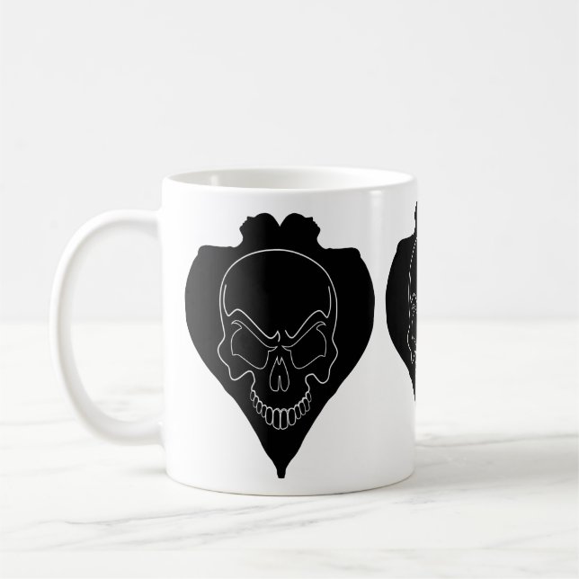 Taza De Café Dos Chicas Y Calavera (Izquierda)