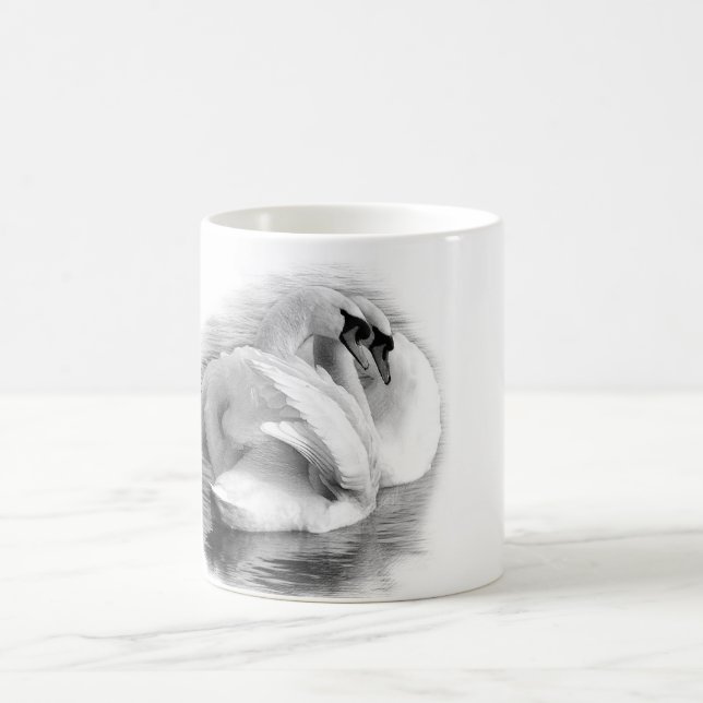 Taza De Café Dos cisnes (Centro)