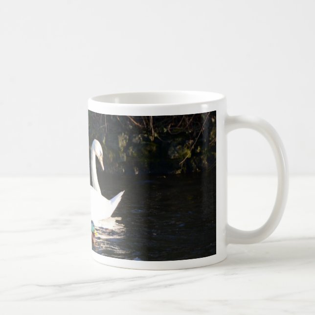Taza De Café Dos cisnes y un pato (Derecha)