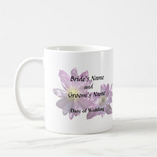 Taza De Café Dos Clemátides Rosadas