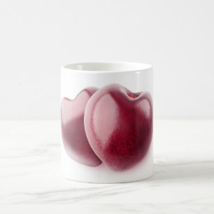 Taza De Café Dos corazones cerezos