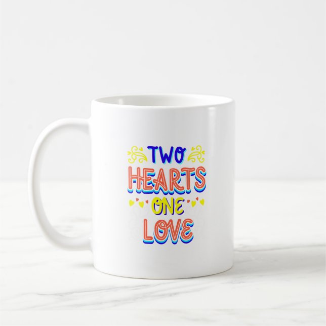 Taza De Café dos corazones un amor (Izquierda)