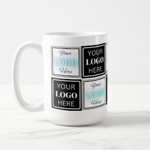 Taza De Café Dos eventos Logos Sencillo Blanco Fondo