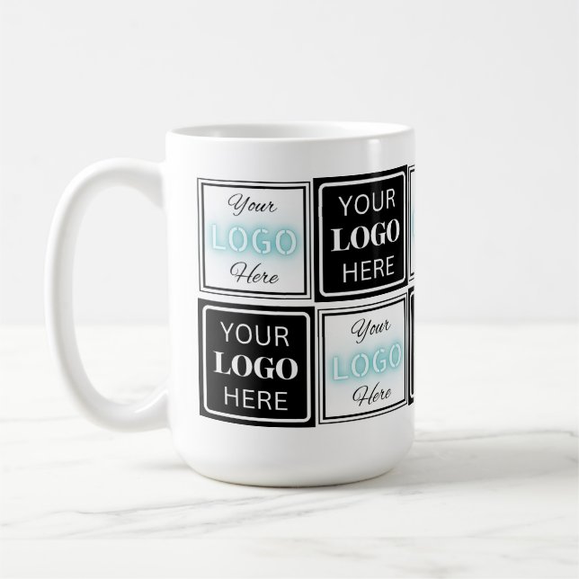 Taza De Café Dos eventos Logos Sencillo Blanco Fondo (Izquierda)