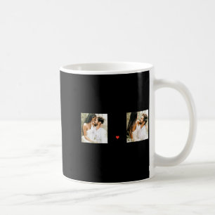 Taza De Café Dos Fotos Feliz Día de San Valentín Cita Romántica