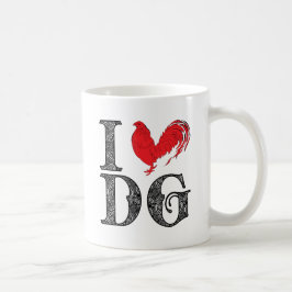 Taza De Café DOS Gallos del corazón I