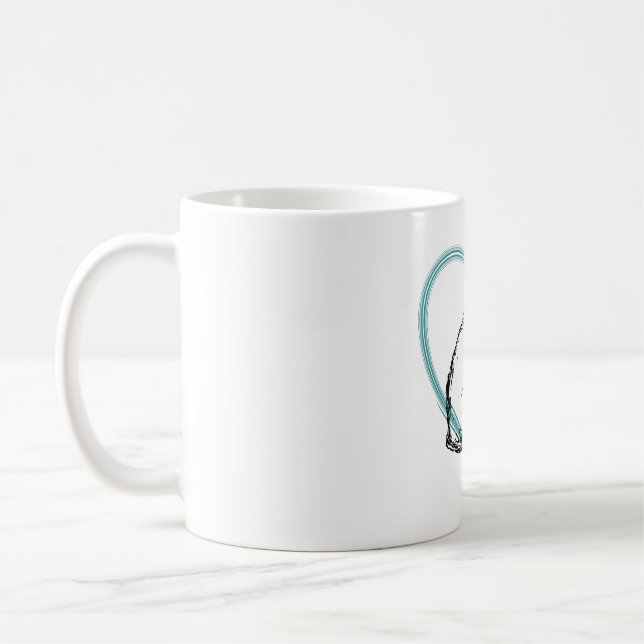 Taza De Café Dos Gatos Abrazándose (Izquierda)