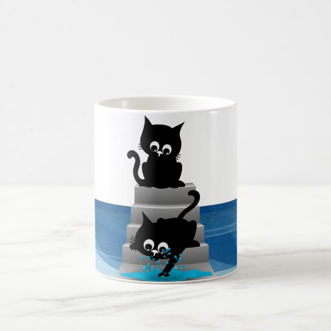 Taza De Café Dos gatos juguetones (Centro)