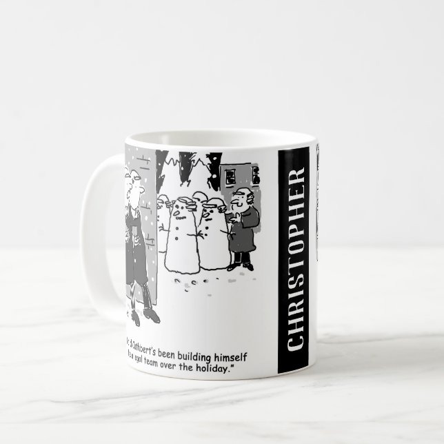 Taza De Café Dos graciosos Personalizados legales para personal (Anverso izquierdo)