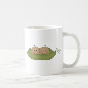 Taza De Café Dos guisantes en una vaina