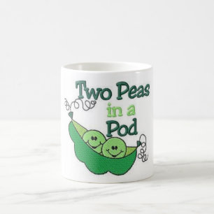 Taza De Café Dos guisantes en una vaina