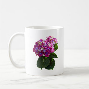 Taza De Café Dos Hydrangea Rosa