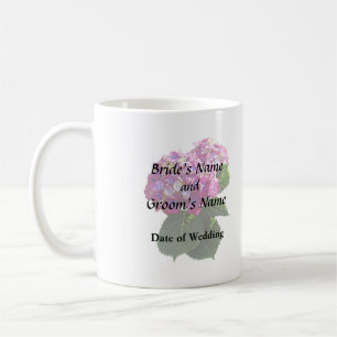 Taza De Café Dos Hydrangea Rosa