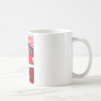 Taza De Café Dos impalas rojos de Chevy con las luces