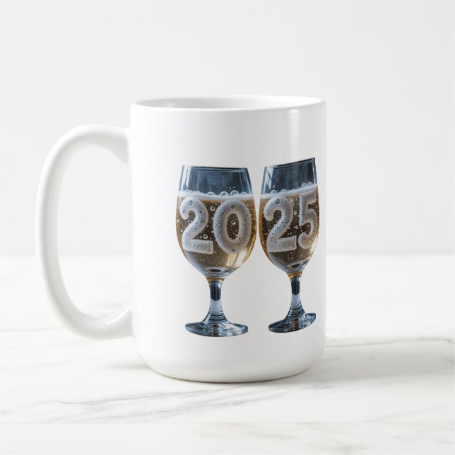 Taza De Café Dos lentes de afinamiento con burbujas (Izquierda)