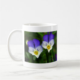 Taza De Café Dos lindas violetas azules