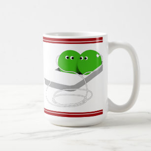 Taza De Café Dos margaritas en un podo