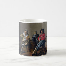 Taza De Café Dos niños y un Chica haciendo música (músicos)