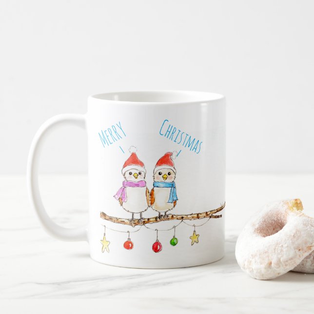 Taza De Café Dos pajaritos  (Con donut)