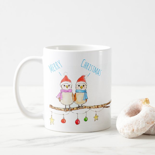 Taza De Café Dos Pajaritos (Con donut)