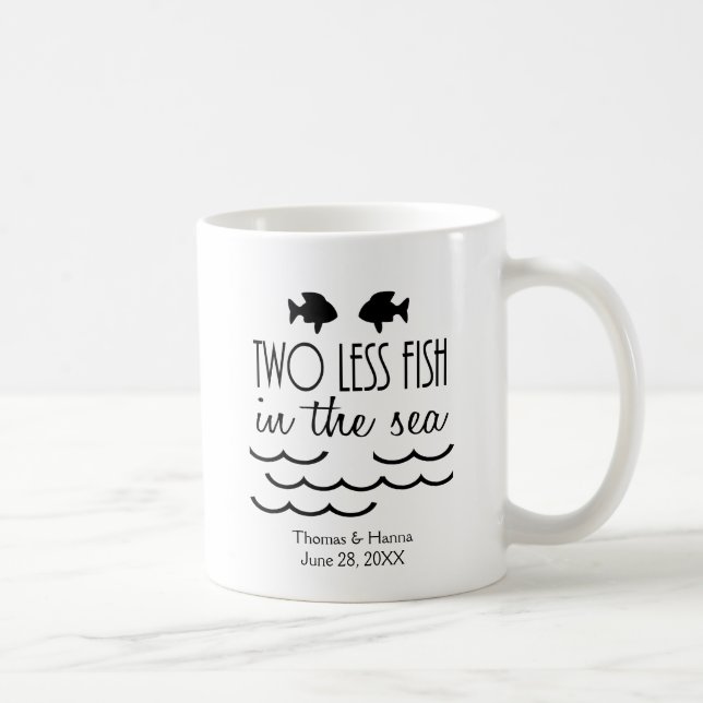 Taza De Café Dos peces menos en el Boda del mar (Derecha)