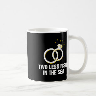 Taza De Café Dos Peces Menos En El Mar Pun De Boda Novia Y Espo