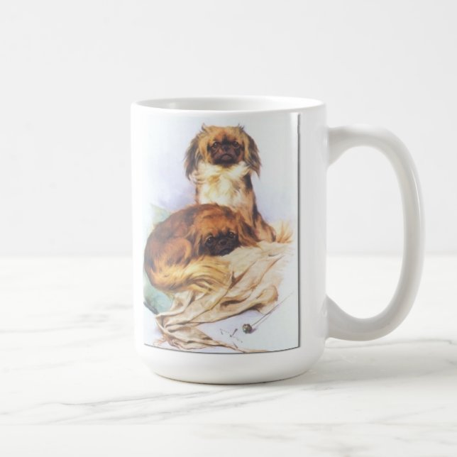 Taza De Café Dos Pekingese (Derecha)