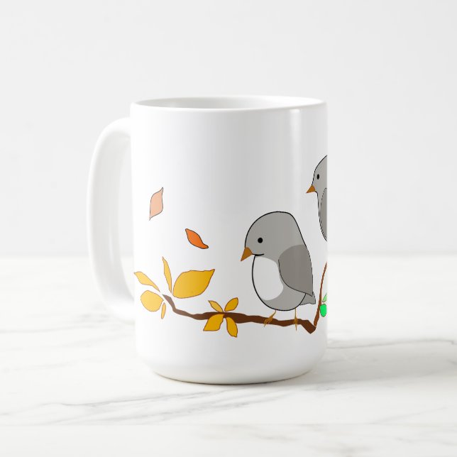 Taza De Café Dos pequeños pájaros (Anverso izquierdo)