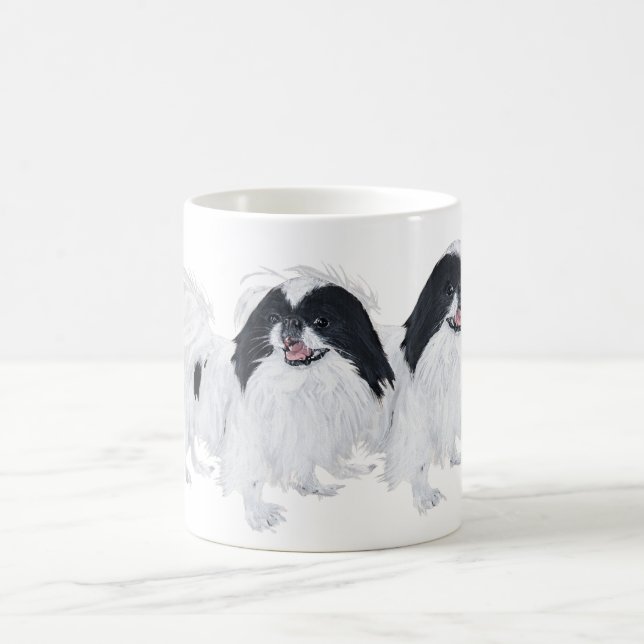 Taza De Café Dos perros japoneses Chin (Centro)