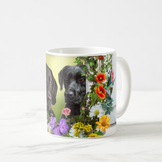 Taza De Café Dos perros Mug (Anverso derecho)