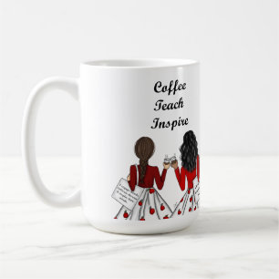 Taza De Café Dos profesores de primaria: Café, Educación, Ins