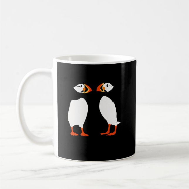 Taza De Café Dos Puffins De Islandia (Izquierda)