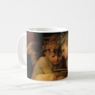 Taza De Café Dos querubines leyendo por Rosso Fiorentino, Ángel