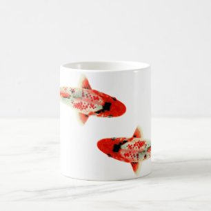 Taza De Café Dos rojo Koi