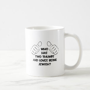 Taza De Café Dos Thumbs.. judío