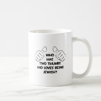 Taza De Café Dos Thumbs.. judío