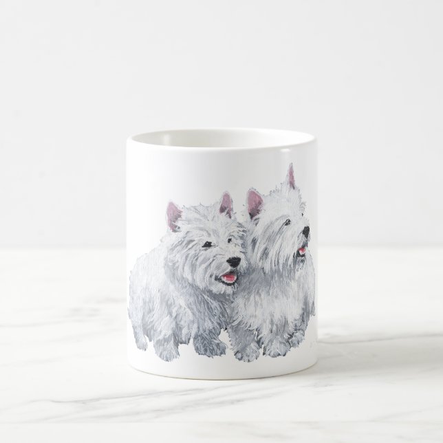 Taza De Café Dos Westies (Centro)