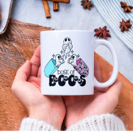 Taza De Café Dosis de Boos Graciosa Médica Halloween Café Mug