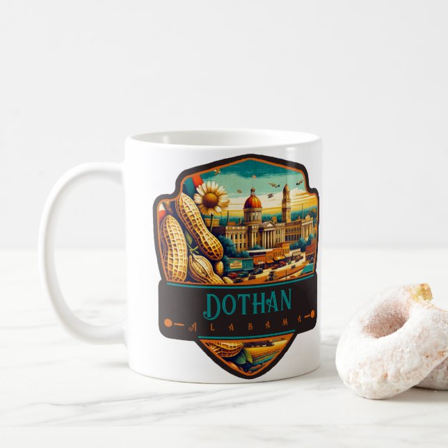 Taza De Café Dothan, Alabama | Vintage (Con donut)