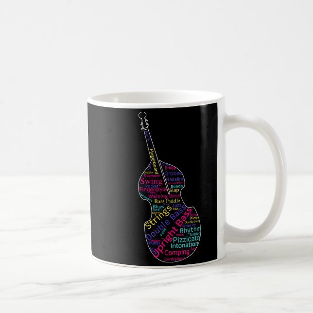 Taza De Café Double B Upright B Jazz Bist Musician Gift  (Derecha)