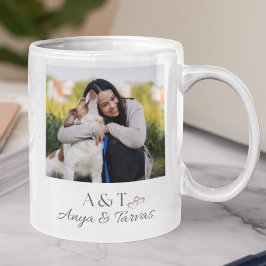 Taza De Café Double Initial Duo Pet Companion