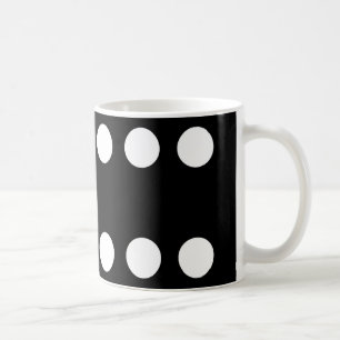 Taza De Café Doubles Six Black Domino Mug