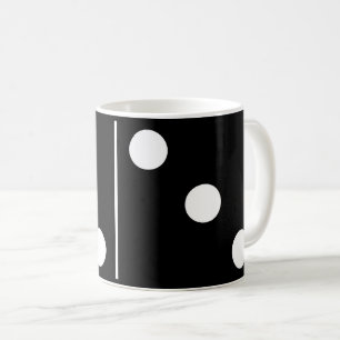 Taza De Café Doubles Three Black Domino Mug