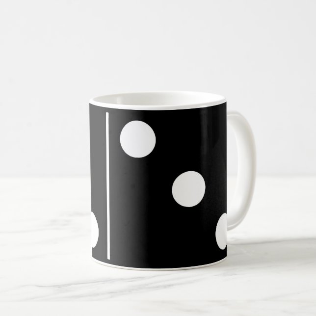 Taza De Café Doubles Three Black Domino Mug (Anverso derecho)
