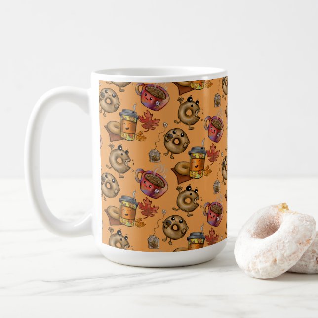 Taza De Café Doughnuts y té adorables (Con donut)